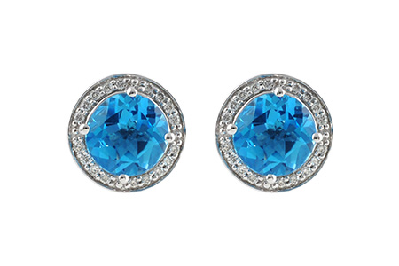 A215-12268: EARR 4.22 BLUE TOPAZ 4.41 TGW