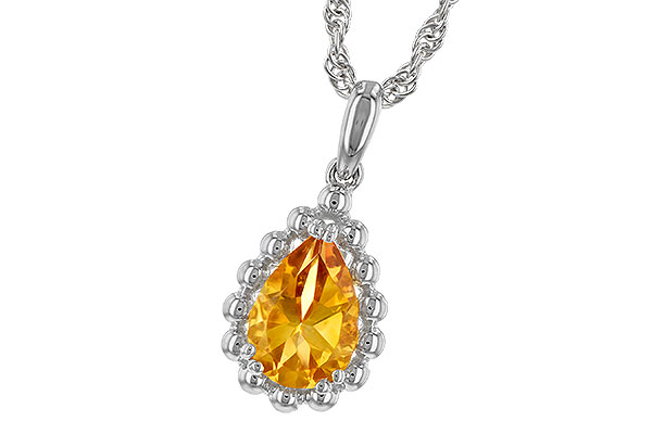 A216-94977: NECKLACE 1.06 CT CITRINE