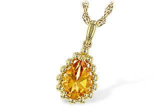 A216-94977: NECKLACE 1.06 CT CITRINE
