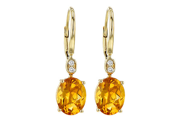 A217-90368: EARR 3.20 TW CITRINE 3.25 TGW (9x7MM CIT)