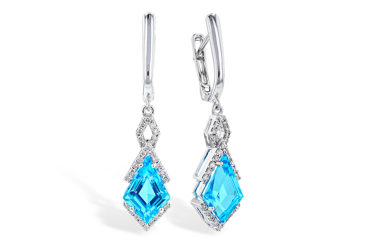 A301-47677: EARR 2.72 TW BLUE TOPAZ 2.90 TGW