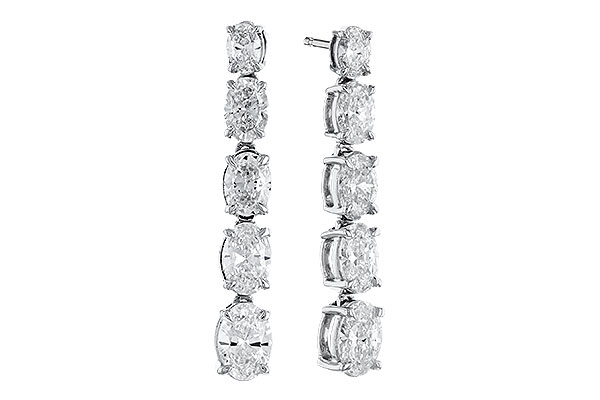 A301-52204: EARRINGS 1.90 TW OVAL DIAMONDS