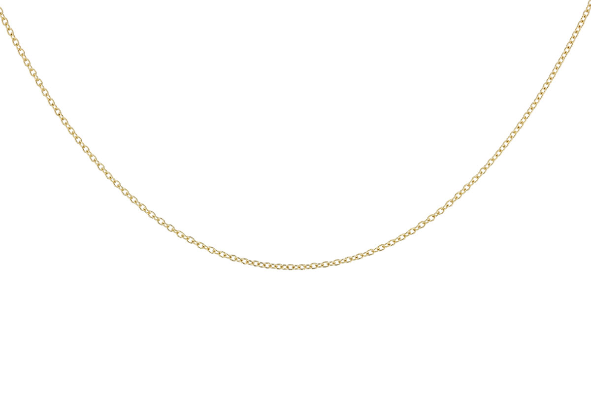 A301-52213: CABLE CHAIN (24IN, 1.3MM, 14KT, LOBSTER CLASP)