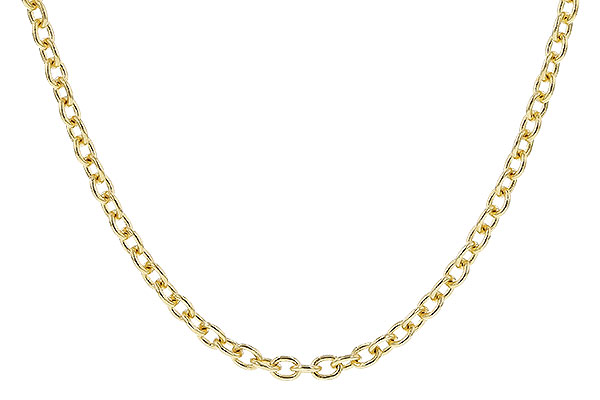 A301-52213: CABLE CHAIN (1.3MM, 14KT, 24IN, LOBSTER CLASP)