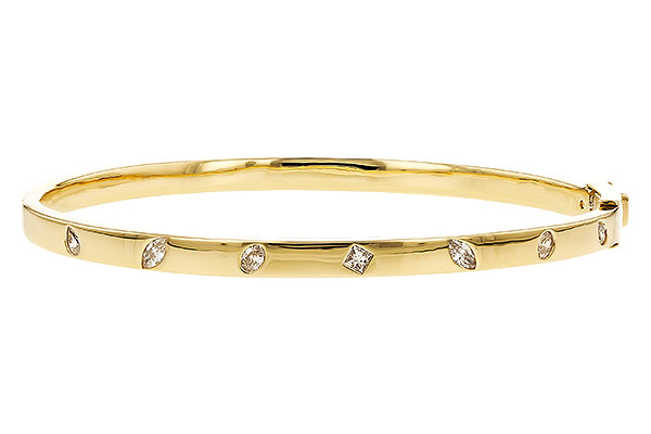 A301-52222: BANGLE .35 TW FANCY CUT DIAMONDS