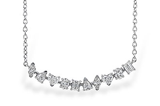 A301-52231: NECKLACE .70 TW FANCY CUT DIAS (18")