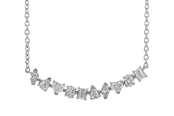 A301-52231: NECKLACE .70 TW FANCY CUT DIAS (18")