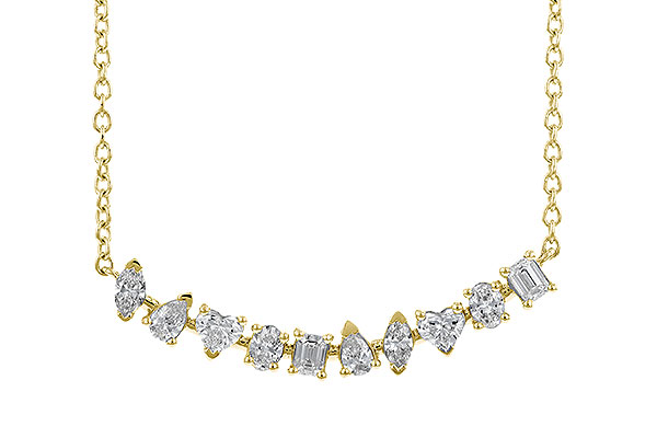 A301-52231: NECKLACE .70 TW FANCY CUT DIAS (18")