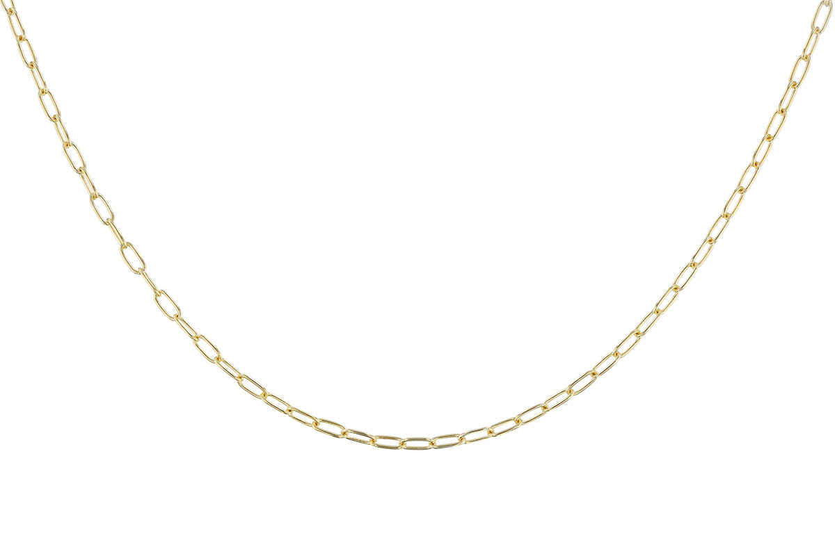 A302-36731: PAPERCLIP SM (7", 2.40MM, 14KT, LOBSTER CLASP)