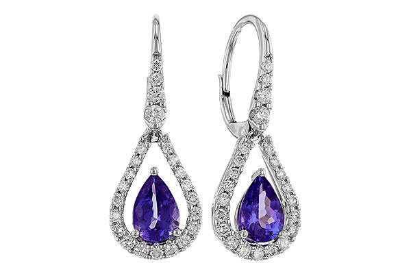 A302-37677: EARR 1.48 TW TANZANITE 1.98 TGW (7x5 PEAR)