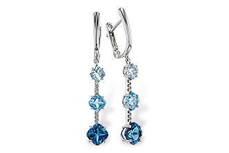 A302-37704: EARRINGS 2.41 TW BLUE TOPAZ 2.45 TGW