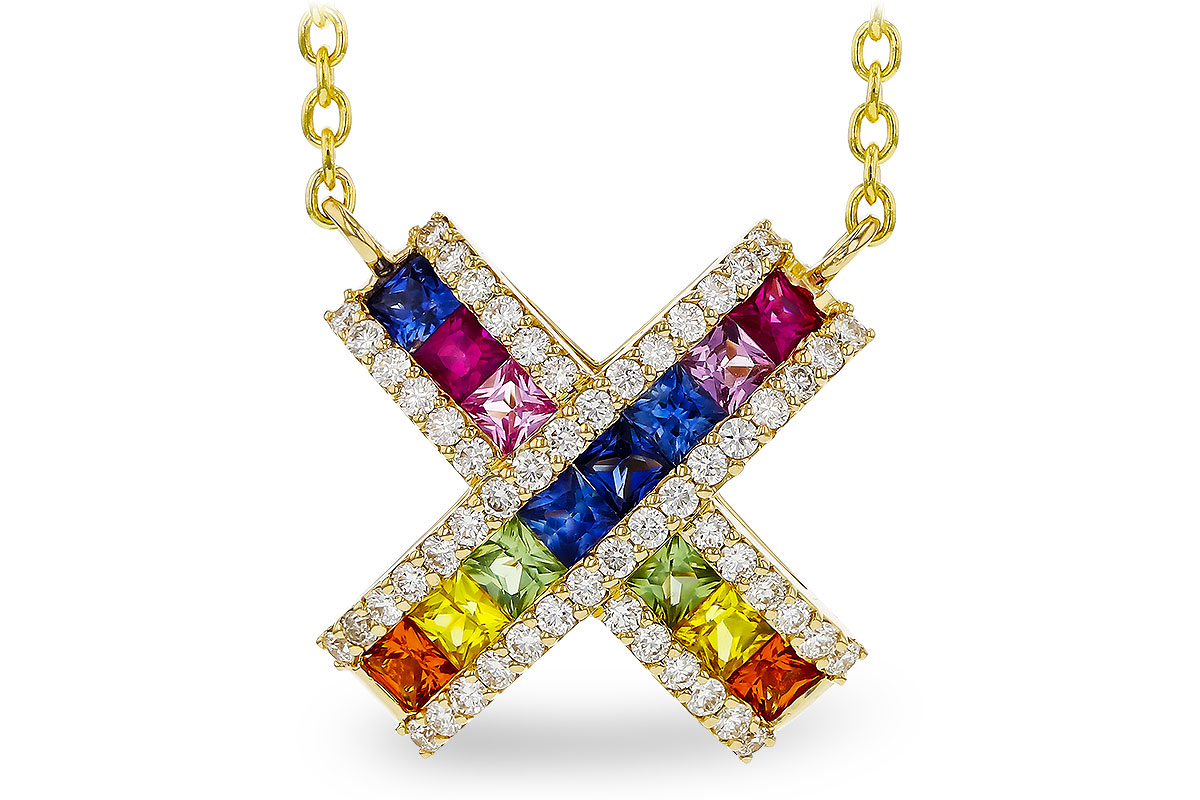 A302-39477: NECK .84 MULTI-COLOR SAPP 1.11 TGW (18")