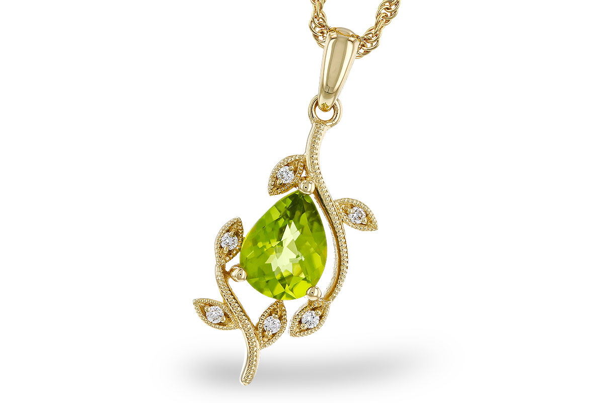 A302-39495: NECKLACE 1.16 PERIDOT 1.21 TGW (8x6MM PER)