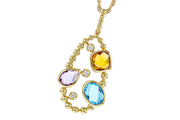 A302-40404: NECKLACE 3.04 TW SEMI-PREC 3.14 TGW (BT,AMY,CIT)