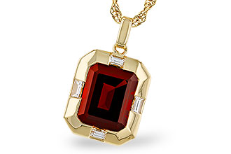 A302-40422: NECKLACE 3.65 GARNET 3.82 TGW (10x8MM GAR)