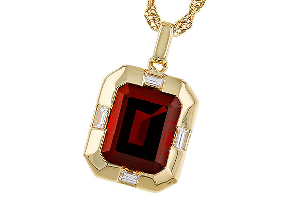 A302-40422: NECKLACE 3.65 GARNET 3.82 TGW (10x8MM GAR)