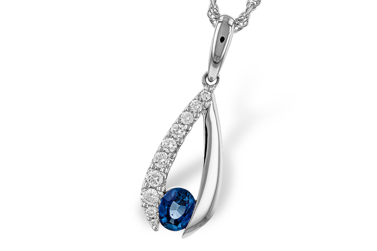 A302-42186: NECKLACE .38 SAPP .54 TGW (5x4 SAPP)