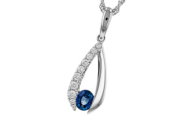 A302-42186: NECKLACE .38 SAPP .54 TGW (5x4 SAPP)