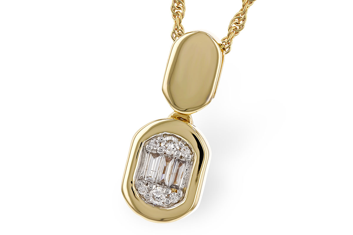 A302-42222: NECKLACE .07 TW BAG .12 TW