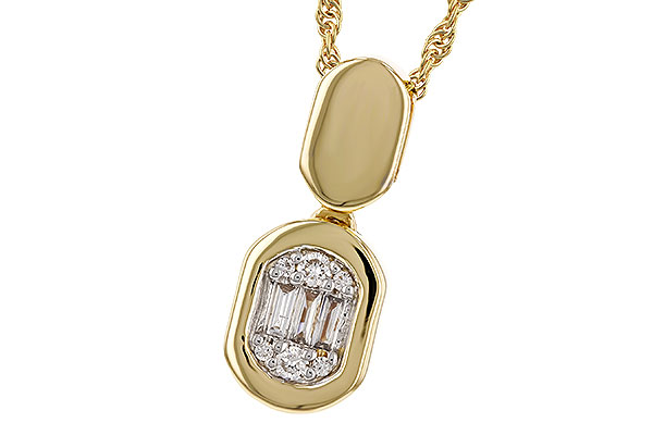 A302-42222: NECKLACE .07 TW BAG .12 TW