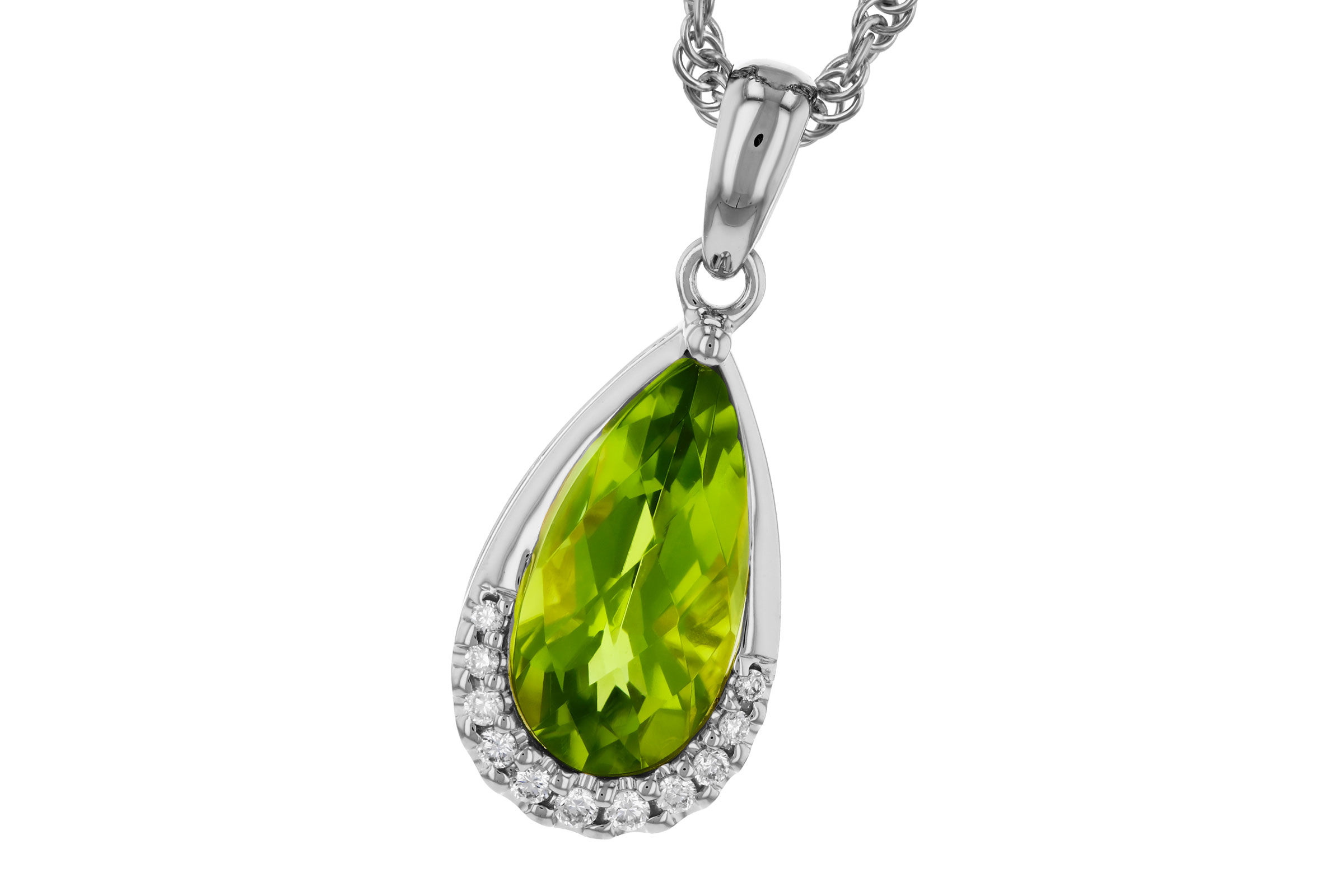 A303-29468: NECK 1.94 PERIDOT 2.00 TGW (12x6MM PS)