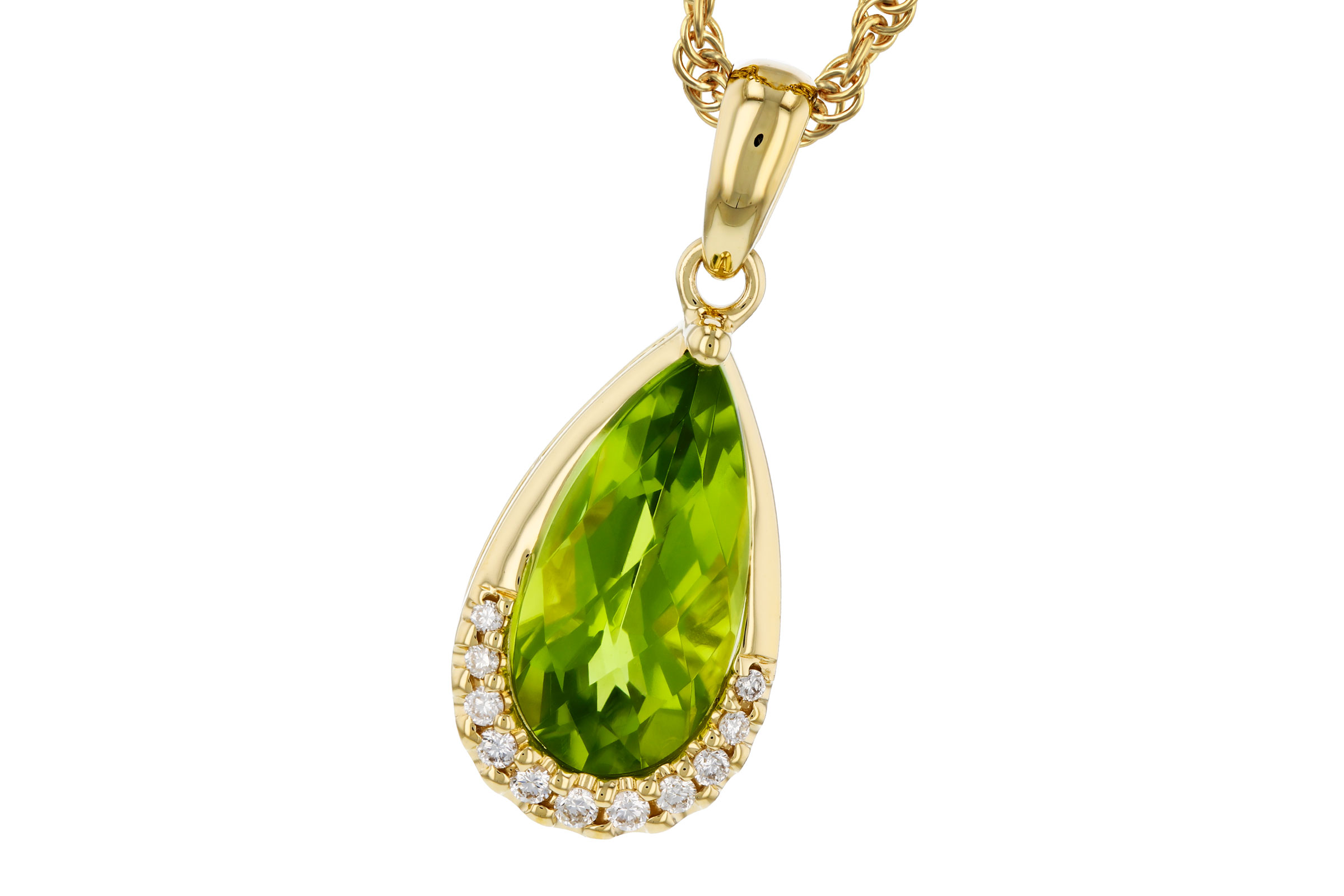 A303-29468: NECK 1.94 PERIDOT 2.00 TGW (12x6MM PS)