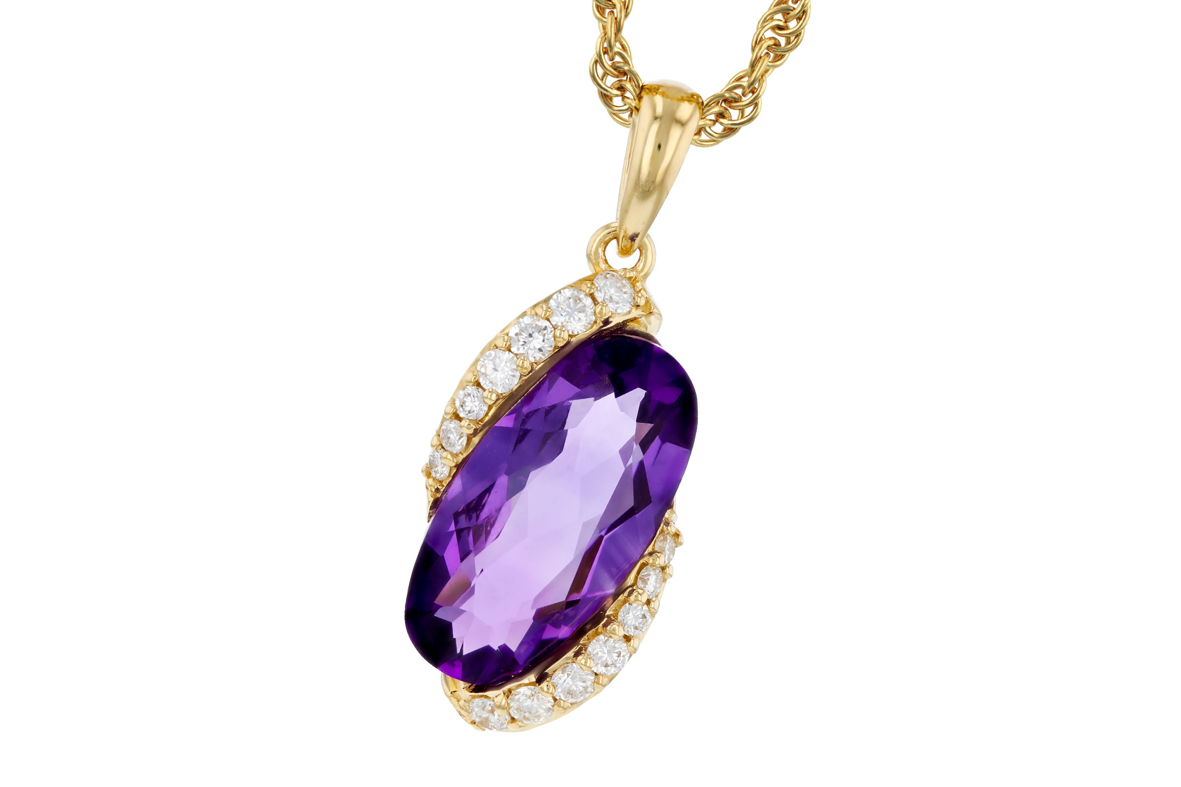 A303-29495: NECK 1.72 AMETHYST 1.84 TGW (12x6MM AMY)