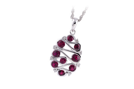 B212-44013: NECK .70 RUBY .75 TGW