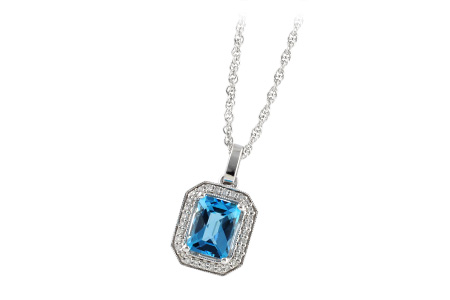 B215-12204: NECK 1.75 BLUE TOPAZ 1.86 TGW