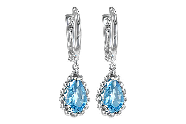 B216-94986: EARRING BLUE TOPAZ 1.70 TW