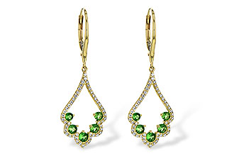 B217-82222: EARR .64 GREEN GARNET .98 TGW
