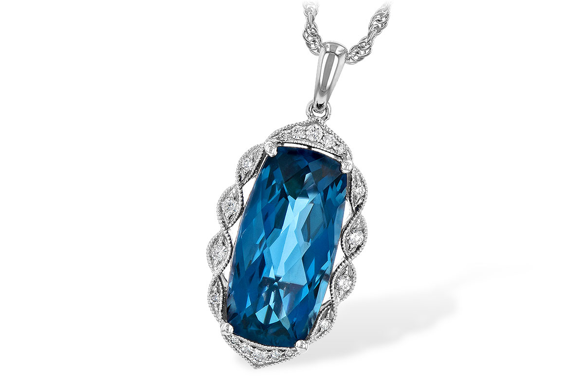 B217-83095: NECK 6.70 LONDON BLUE TOPAZ 6.81 TGW