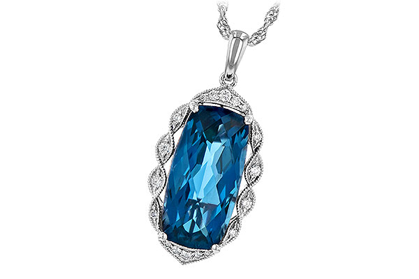 B217-83095: NECK 6.70 LONDON BLUE TOPAZ 6.81 TGW