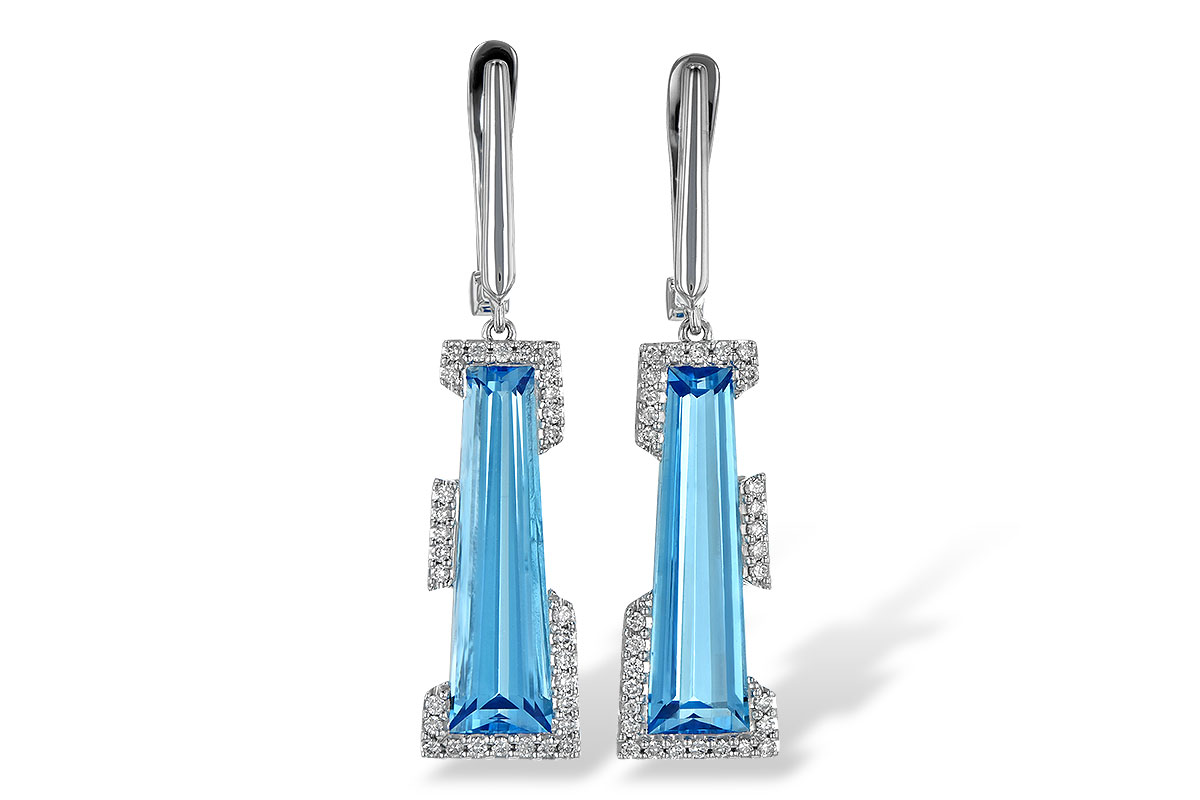 B217-83168: EARR 6.12 TW BLUE TOPAZ 6.33 TGW