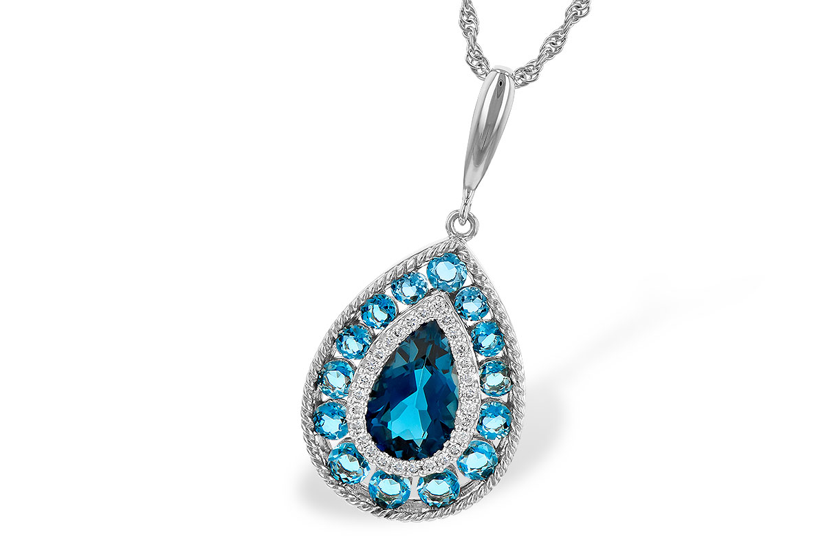 B217-85886: NECK 2.55 TW BLUE TOPAZ 2.65 TGW