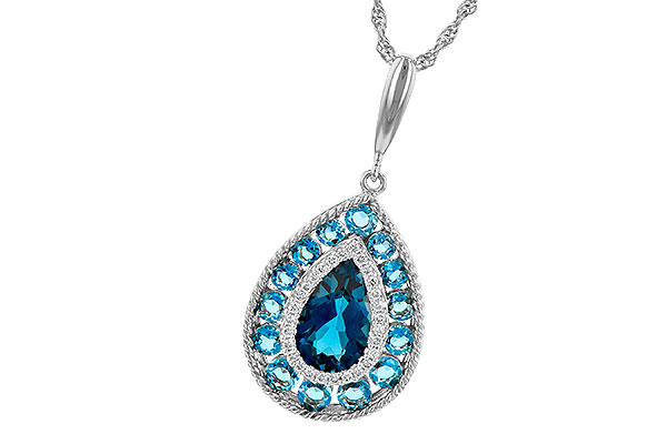 B217-85886: NECK 2.55 TW BLUE TOPAZ 2.65 TGW