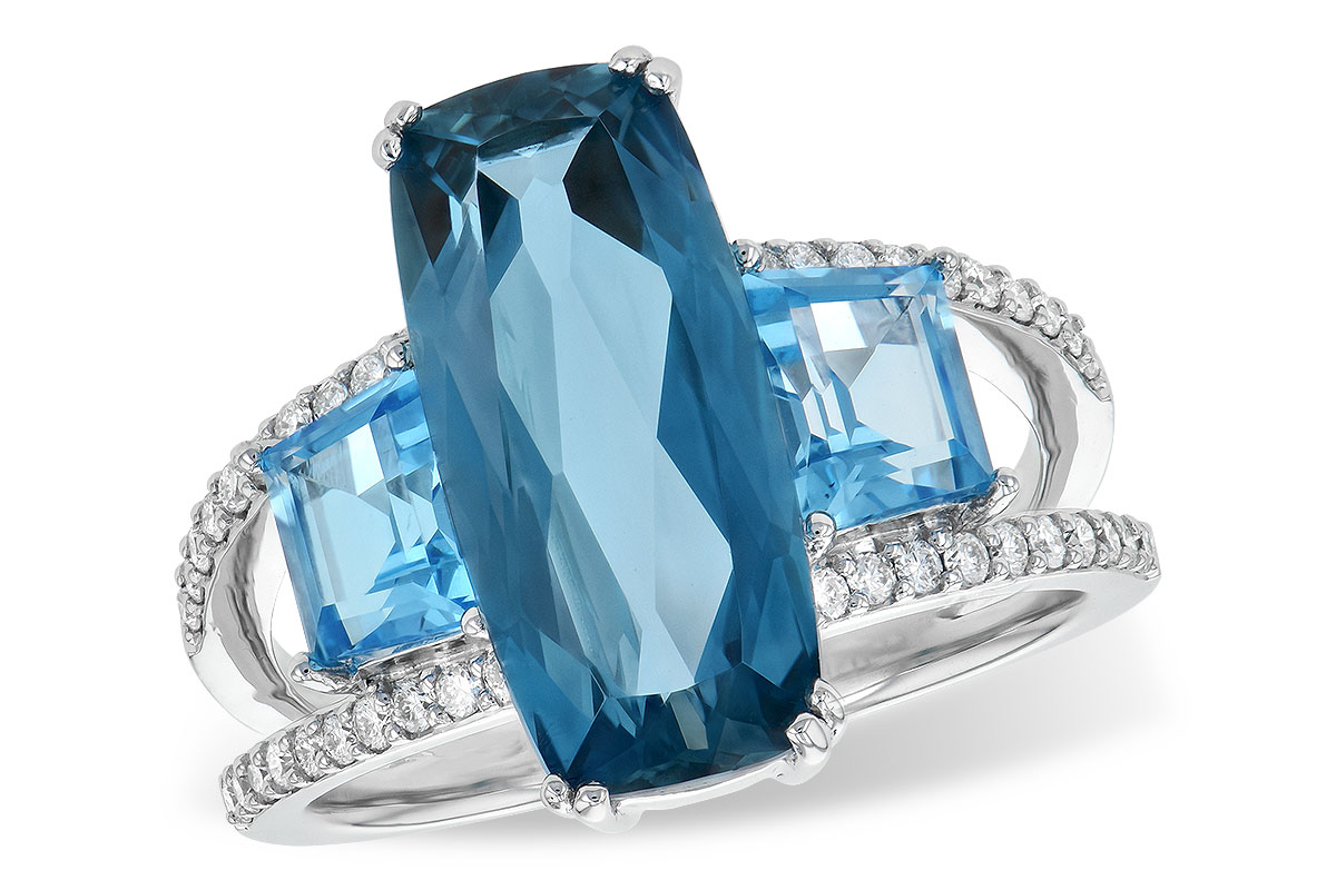 B217-87677: LDS RG 6.40 TW BLUE TOPAZ 6.67 TGW