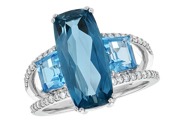 B217-87677: LDS RG 6.40 TW BLUE TOPAZ 6.67 TGW