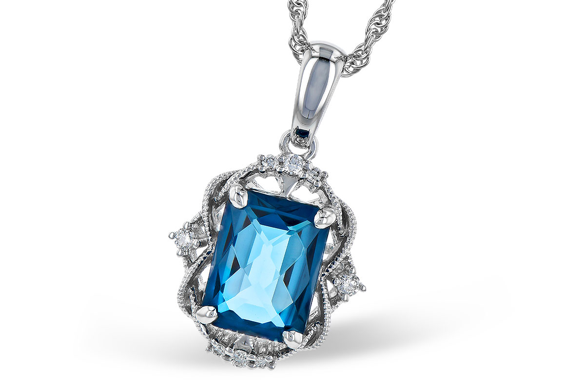 B300-57668: NECK 1.68 LONDON BLUE TOPAZ 1.73 TGW (8x6MM LBT)