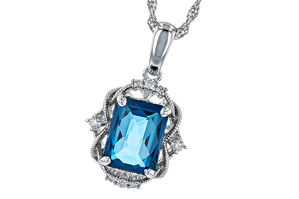 B300-57668: NECK 1.68 LONDON BLUE TOPAZ 1.73 TGW (8x6MM LBT)