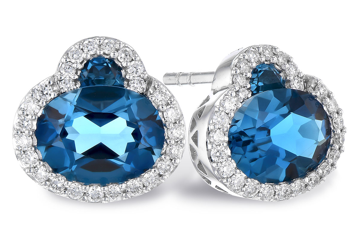 B300-61304: EARR 2.60 TW LONDON BLUE TOPAZ 2.81 TGW