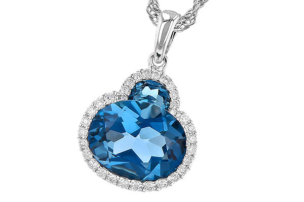 B300-61349: NECK 2.86 LONDON BLUE TOPAZ 3.00 TGW (10X8 OVAL)