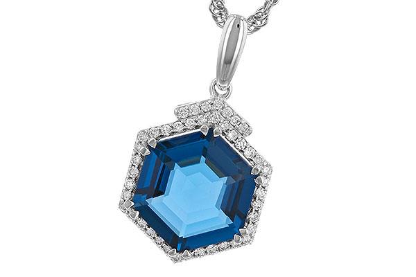 B301-49513: NECK 3.94 TW LONDON BLUE TOPAZ 4.12 TGW