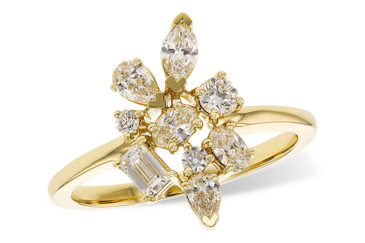 B301-53177: LDS DIA RG .75 TW FANCY CUT DIAMONDS