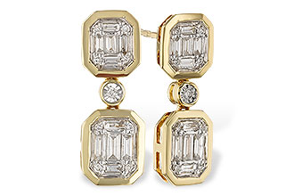 B302-36786: EARRINGS .38 BAG .45 TW