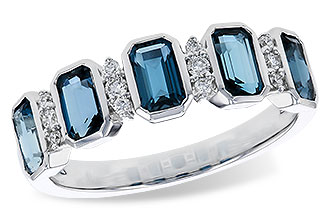 B302-39486: LDS RG 1.46 TW LONDON BLUE TOPAZ 1.58 TGW