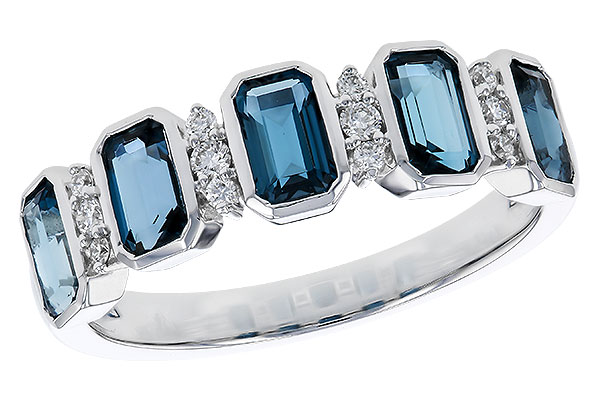 B302-39486: LDS RG 1.46 TW LONDON BLUE TOPAZ 1.58 TGW