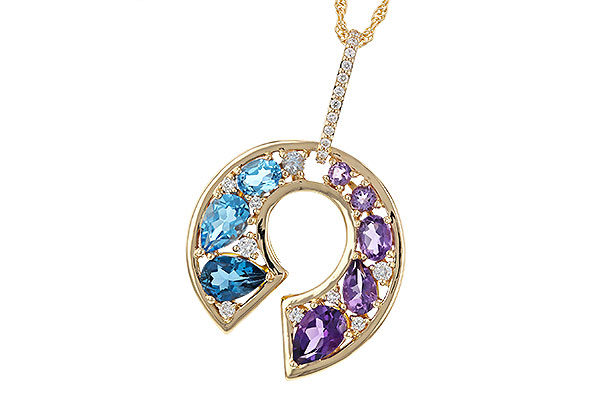 B302-40413: NECKLACE 1.77 SEMI-PREC (AMY & BT) 1.90 TGW