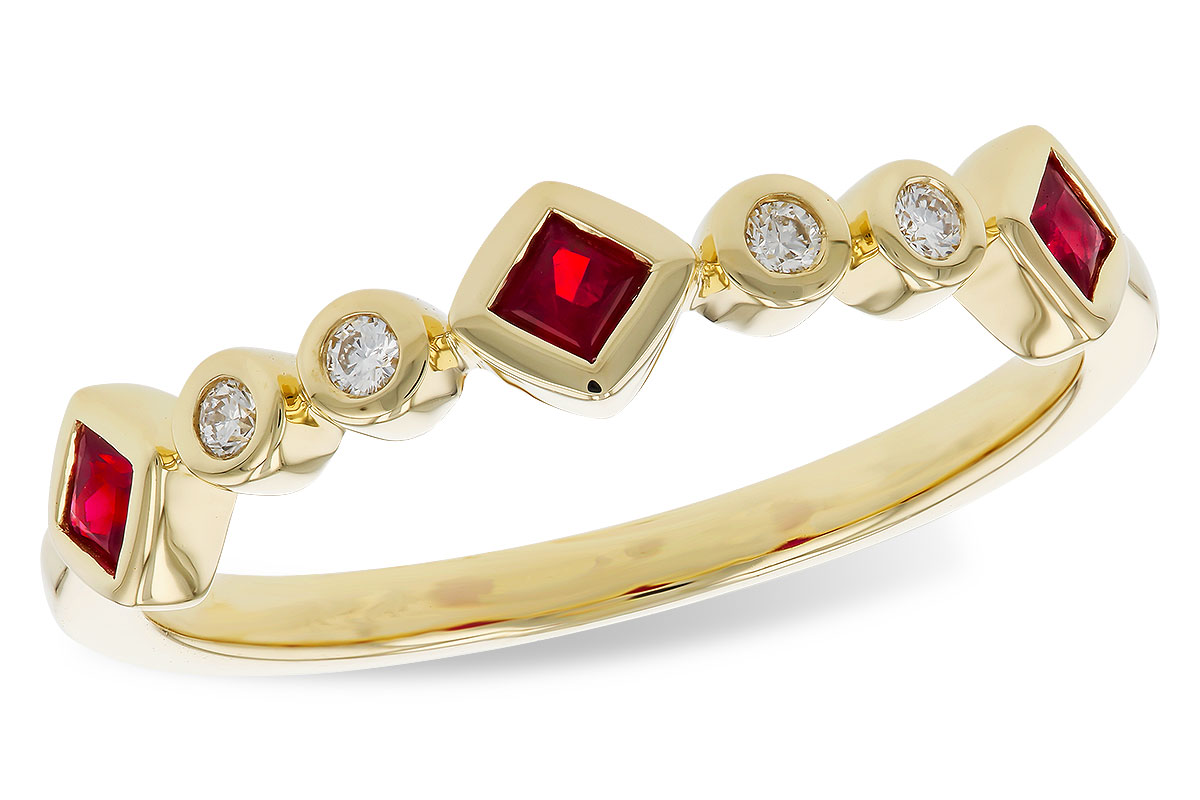 B302-40440: LDS WED RG .22 RUBY .27 TGW