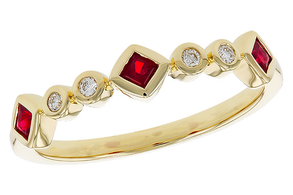 B302-40440: LDS WED RG .22 RUBY .27 TGW